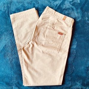 7 For All Mankind: The Straight Clean Pocket Jeans